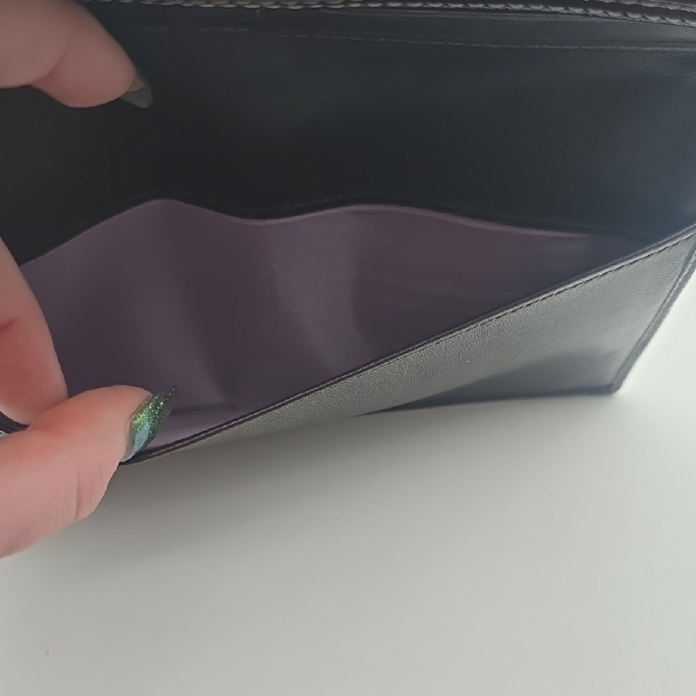 Coach Brown Signature Mono Canvas Continental Wallet W/ Checkbook Holder (EUC)✨️ - Picture 9 of 12